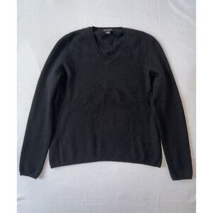 Only Mine 100% 2 Ply Cashmere Black Long Sleeve Sweater Size L